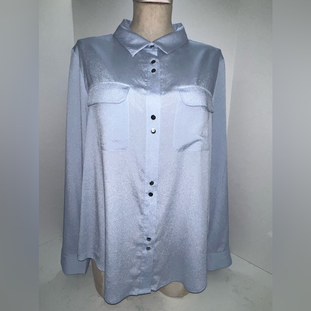 Ivanka trump Woman’s Light Blue Button-Up Shirt